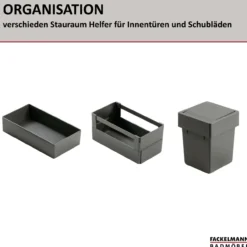 Abfallsammler 17,6x22,9x17,4 cm, Kunststoff, Anthrazit