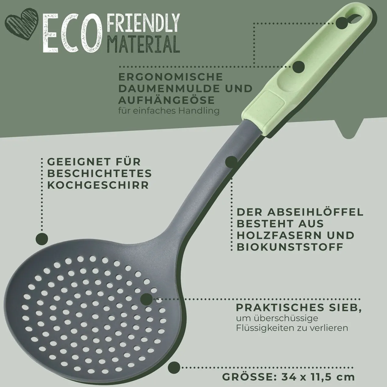 Abseihlöffel Ecolution