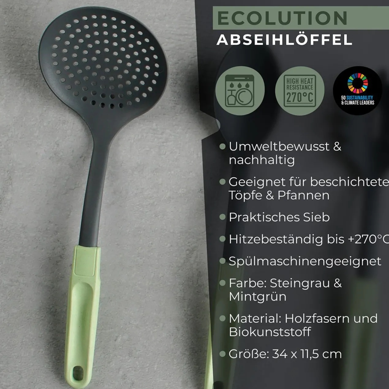 Abseihlöffel Ecolution