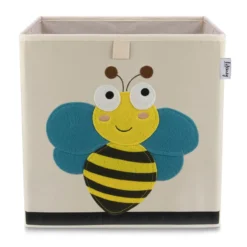 Aufbewahrungsbox Biene, beige, 33x33x33cm