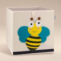 Aufbewahrungsbox Biene, beige, 33x33x33cm
