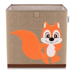 Aufbewahrungsbox Eichhörnchen, braun, 33x33x33cm