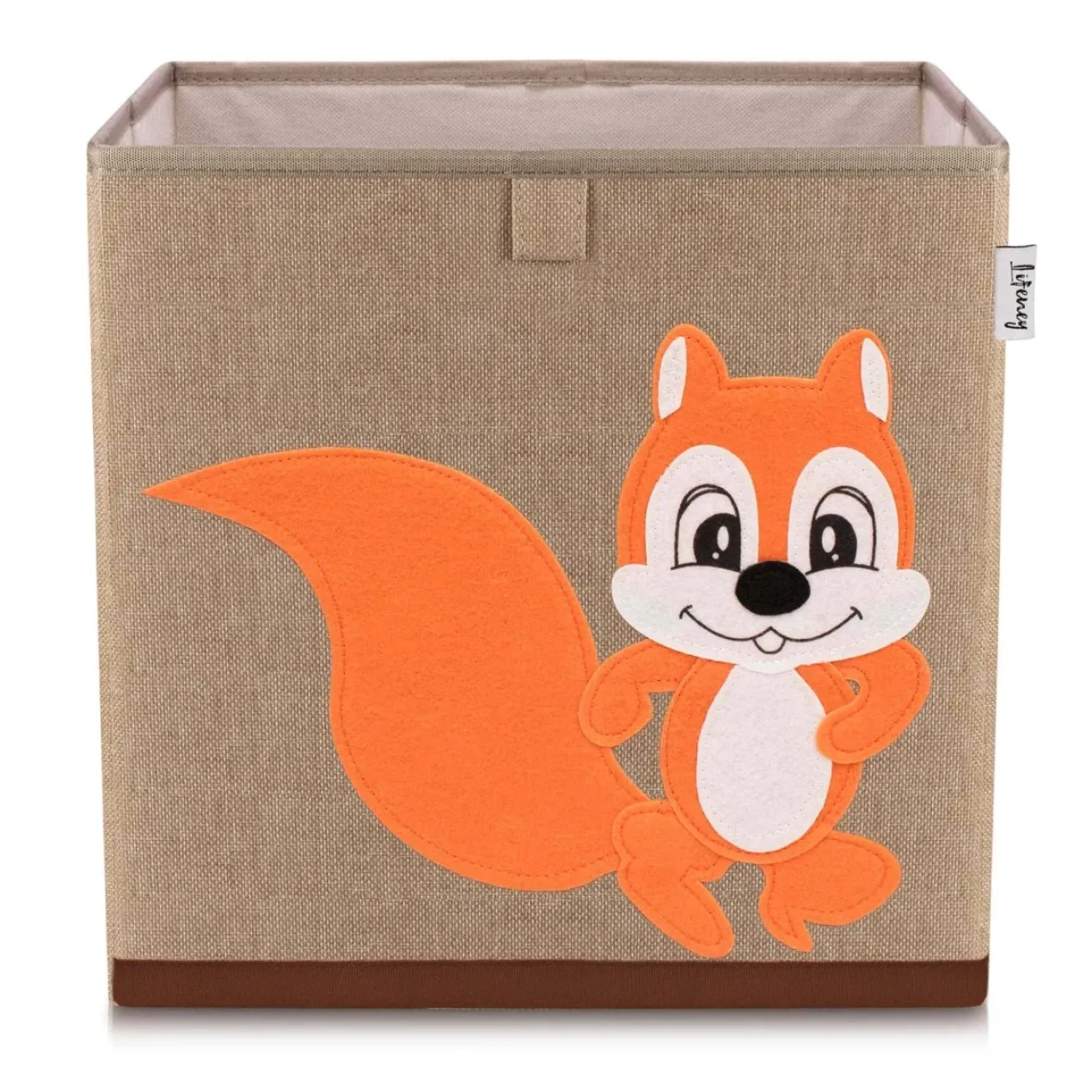 Aufbewahrungsbox Eichhörnchen, braun, 33x33x33cm