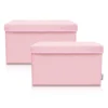 Aufbewahrungsbox 2er-Set, rosa, 25x37x21cm