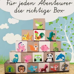 Aufbewahrungsbox Grüner Dino, braun, 33x33x33cm