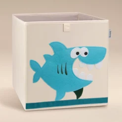 Aufbewahrungsbox Hai, beige, 33x33x33cm