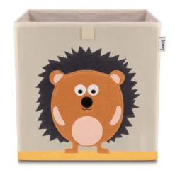 Aufbewahrungsbox, Igel, beige, 33x33x33cm