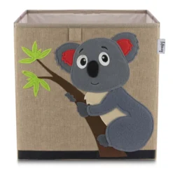 Aufbewahrungsbox Koala, braun, 33x33x33cm