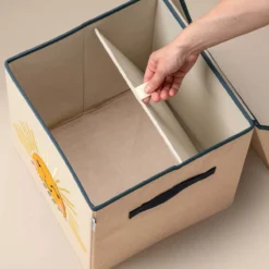 Aufbewahrungsbox mit Deckel Sonne, 33x33x33cm