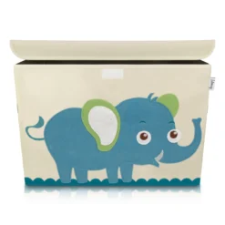 Aufbewahrungsbox mit Deckel, Elefant, groß, 51x36x36cm