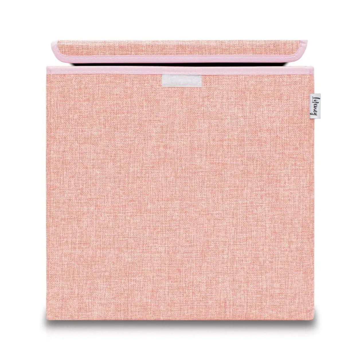 Aufbewahrungsbox mit Deckel, rosa, 33x33x33cm