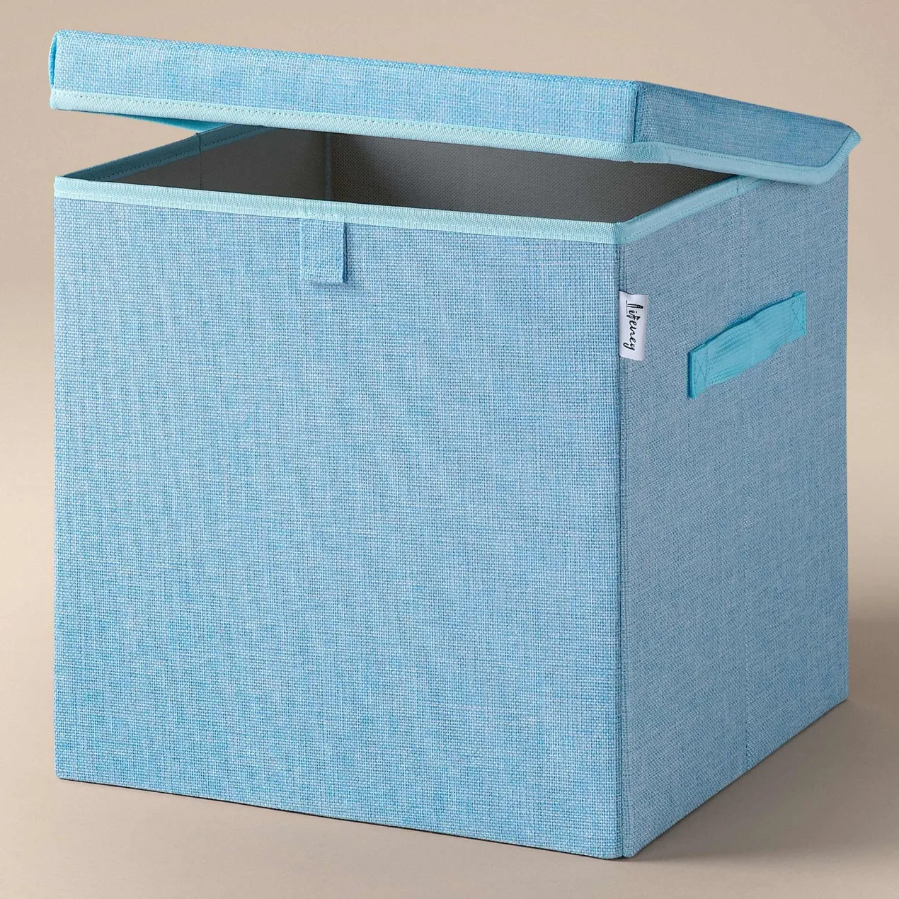 Aufbewahrungsbox mit Deckel, blau, 33x33x33cm