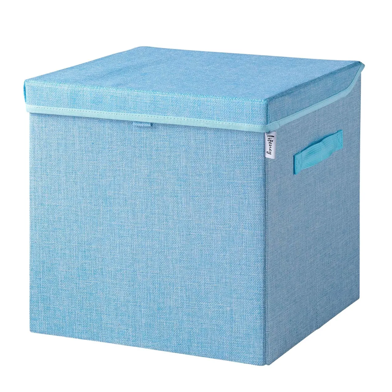 Aufbewahrungsbox mit Deckel, blau, 33x33x33cm