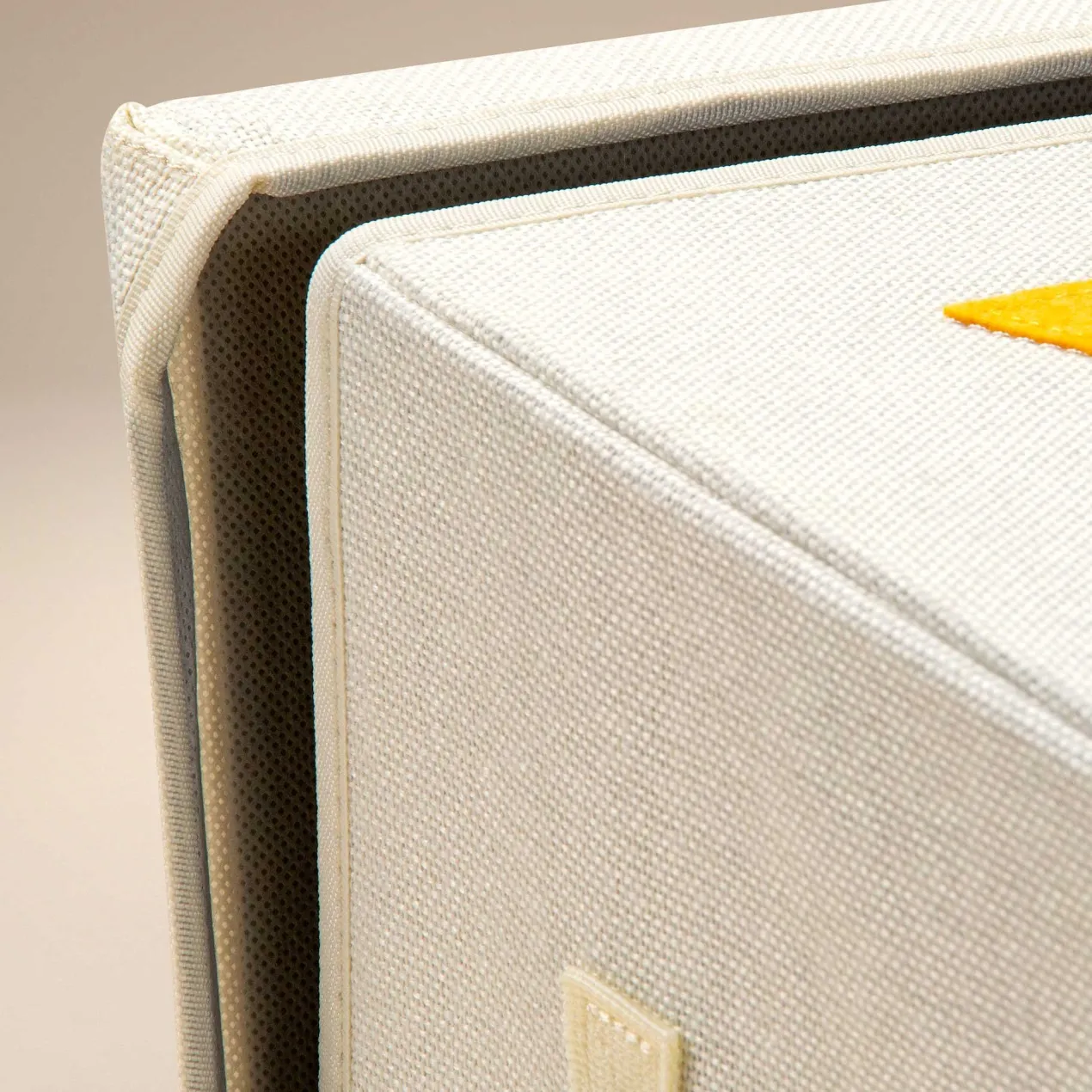 Aufbewahrungsbox mit Deckel, Giraffe beige, 33x33x33cm