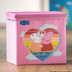 Aufbewahrungsbox Peppa Pig Freundschaft mit Deckel, 33x33x33cm