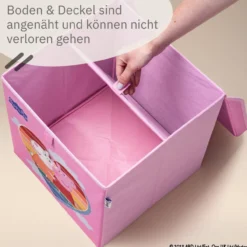 Aufbewahrungsbox Peppa Pig Freundschaft mit Deckel, 33x33x33cm