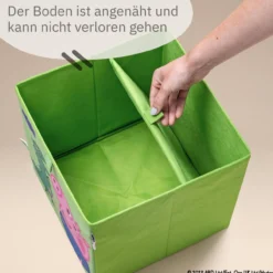 Aufbewahrungsbox Peppa Pig George und Dino, 30x30x30cm