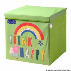 Aufbewahrungsbox Peppa Pig Happy mit Deckel, 33x33x33cm