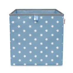 Aufbewahrungsbox Sterne, blau, 33x33x33cm