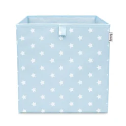 Aufbewahrungsbox Sterne, hellblau, 33x33x33cm