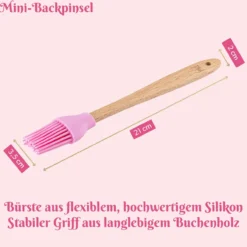 Backpinsel mini, 20cm, rosa
