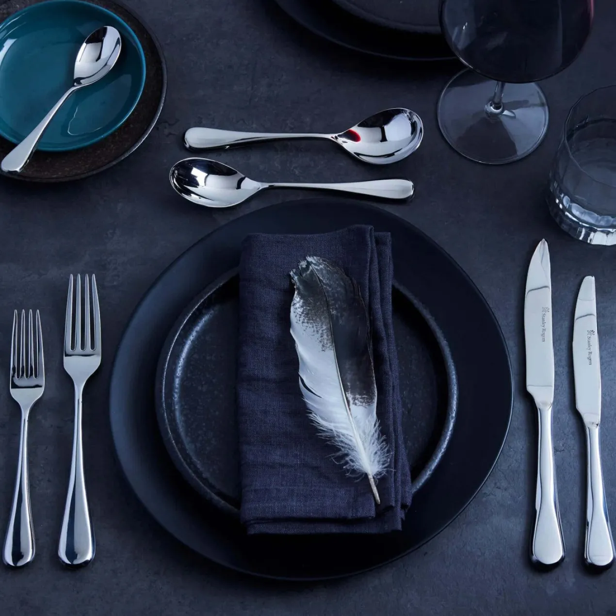Besteck-Set "Chelsea", Edelstahl, 56-teilig