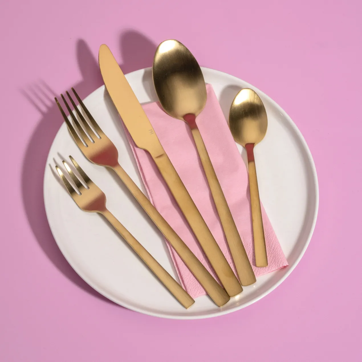 Besteck-Set Gold, 20-teilig