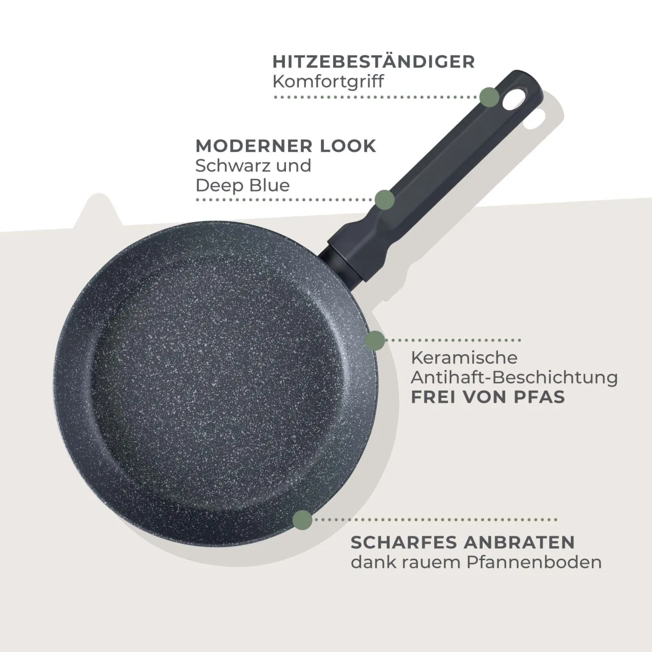 Bratpfanne Balance, Keramik, antihaft, Ø24cm