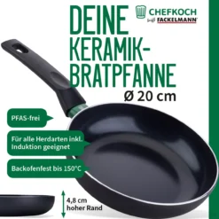 Bratpfanne Bielefeld, Keramik, antihaft, Ø20cm