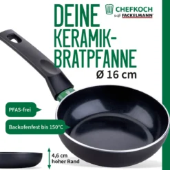 Bratpfanne Bielefeld, Keramik, antihaft, Ø16cm