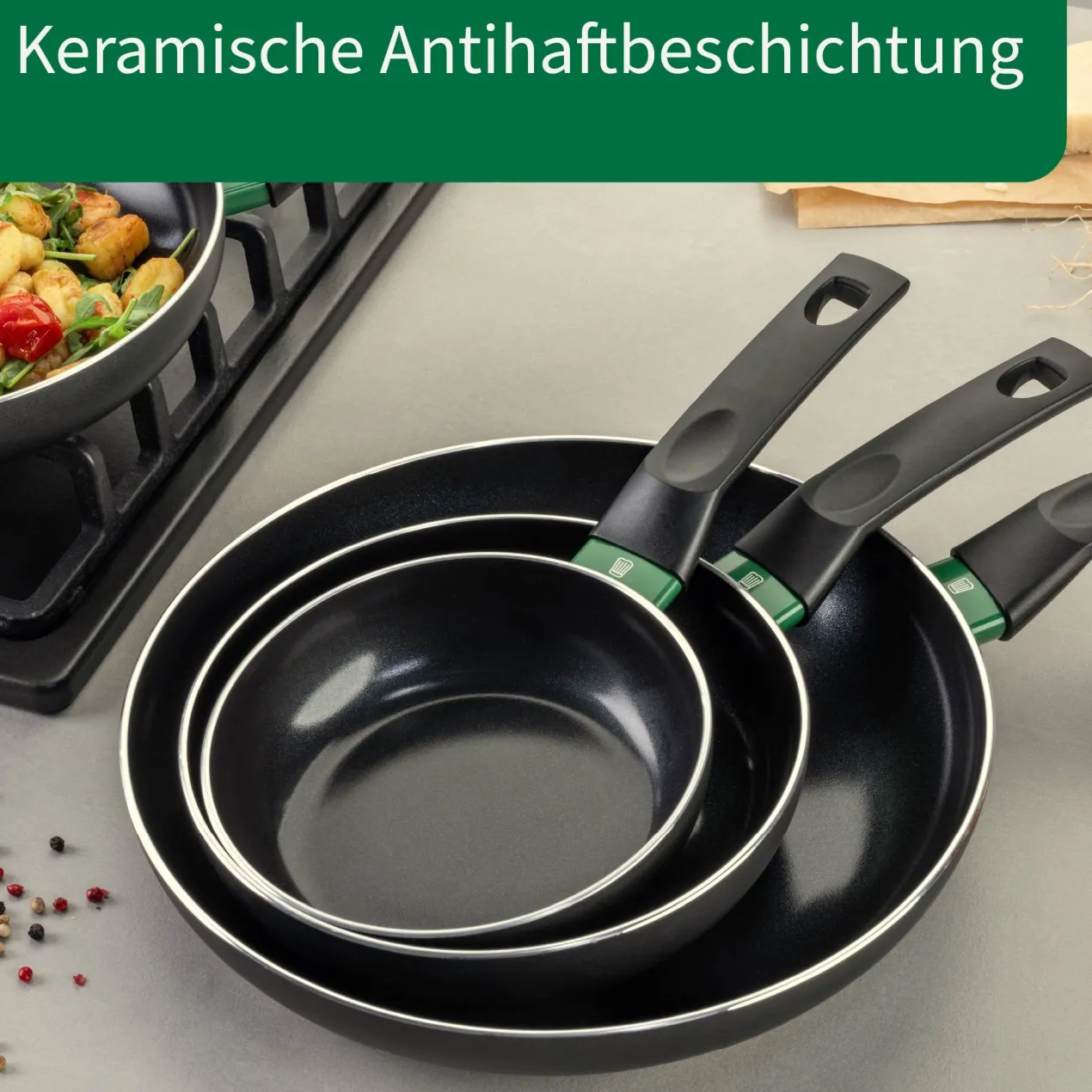 Bratpfanne Bielefeld, Keramik, antihaft, Ø16cm