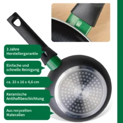 Bratpfanne Bielefeld, Keramik, antihaft, Ø16cm