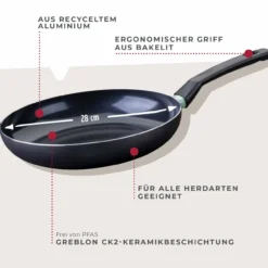 Bratpfanne Brandao, Keramik, antihaft, Ø28cm