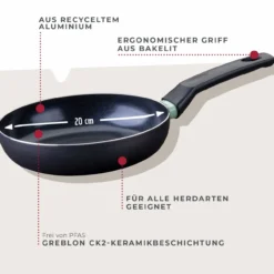 Bratpfanne Brandao, Keramik, antihaft, Ø20cm