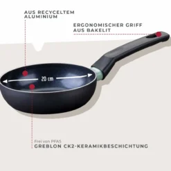 Bratpfanne Brandao, Keramik, antihaft, Ø16cm