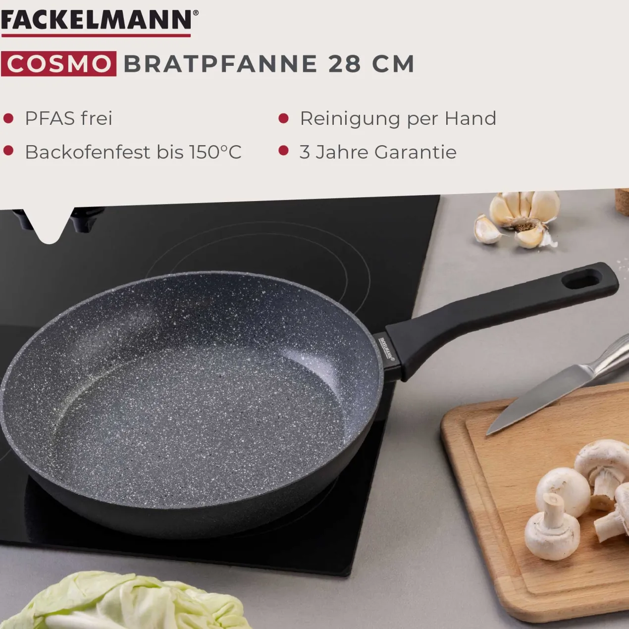 Bratpfanne Cosmo, antihaft, Ø28cm