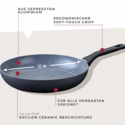 Bratpfanne Cosmo, Keramik, antihaft , Ø32cm