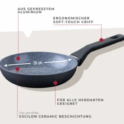 Bratpfanne Cosmo, Keramik, antihaft, Ø20cm