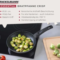 Bratpfanne Crisp, Keramik, antihaft, Ø20cm