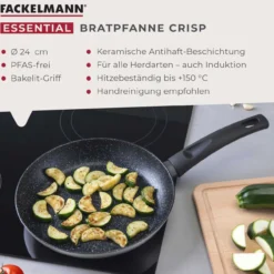 Bratpfanne Crisp, Keramik, antihaft, Ø24cm