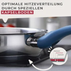 Bratpfanne Essential, Ø24cm, Edelstahl, blau