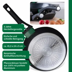 Bratpfanne Hamburg, keramische Antihaft-Beschichtung, Ø24cm