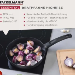 Bratpfanne Highrise, Keramik, antihaft, Ø24cm