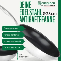 Bratpfanne München, Antihaft, Ø28cm