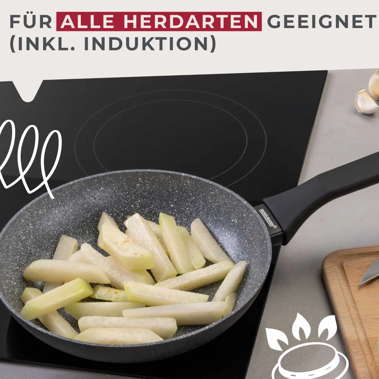 Bratpfannen-Set "Cosmo", Keramik, antihaft, Ø20+24cm, 2-tlg.