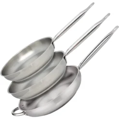 Bratpfannen-Set "Profi-Therm", Edelstahl, 3-teilig