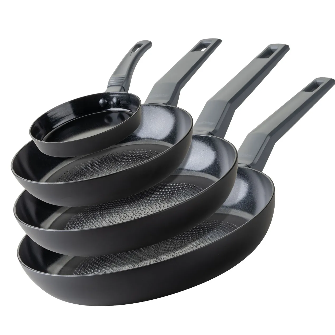 Bratpfannen-Set "Statement", Keramik, antihaft, Ø 14/20/24/28cm, 4-tlg.