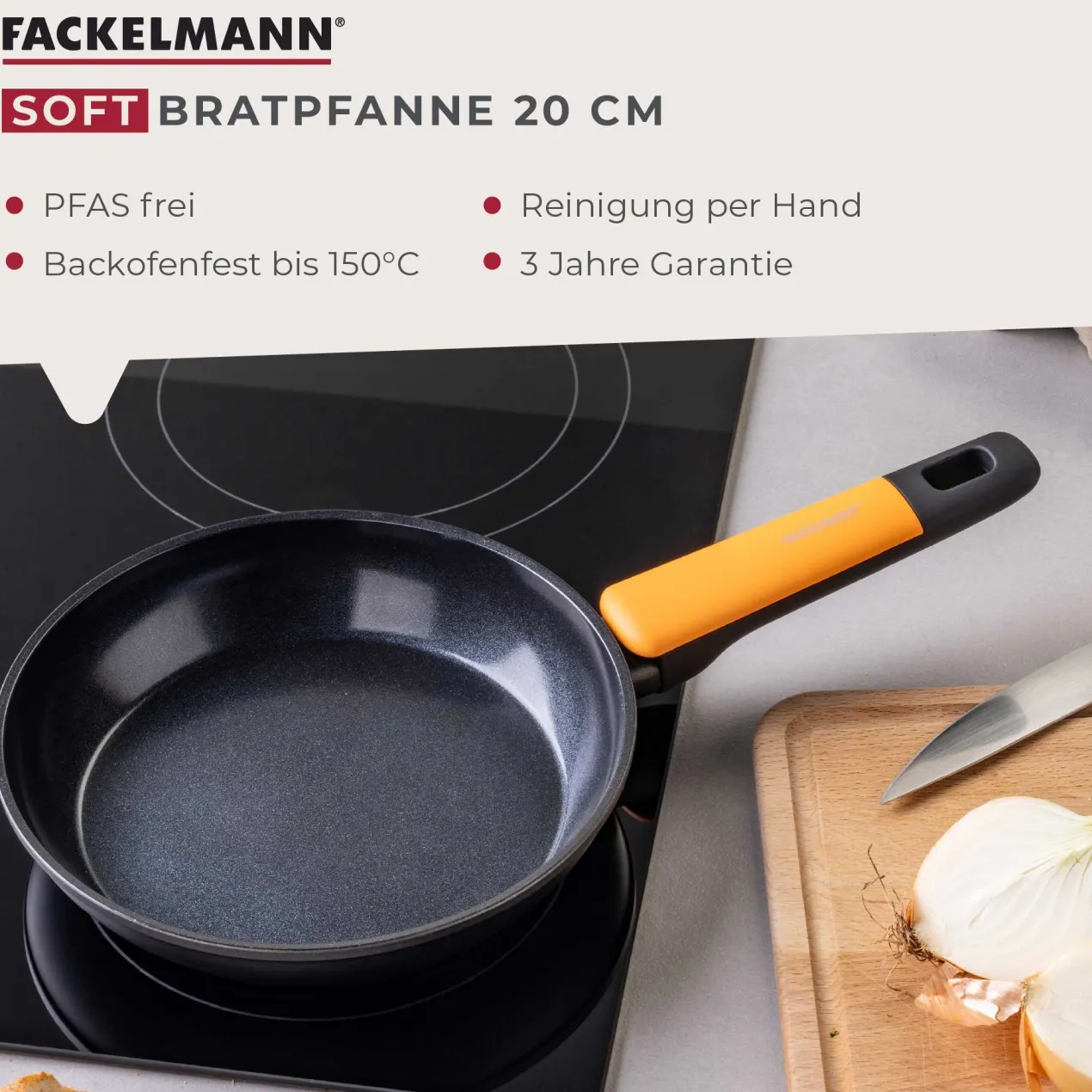 Bratpfanne Soft Collection, Keramik, antihaft, Ø20cm