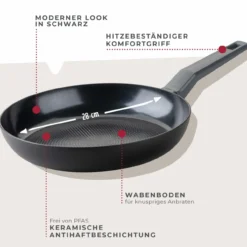 Bratpfanne Statement, Keramik, antihaft, Ø28cm – 20% Rabatt mit Code: COOK20