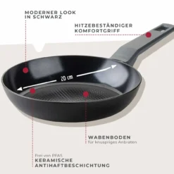 Bratpfanne Statement, Keramik, antihaft, Ø20cm – 20% Rabatt mit Code: COOK20